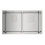 FREGADERO TEKA FLEXLINEA RS15 2/CUBETAS 740 INOXIDABLE