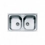 FREGADERO FRANKE OLX-620-79 2 CUBETAS INOXIDABLE