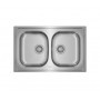 FREGADERO TEKA UNIVERSE 80TXP 2/CUBETAS INOXIDABLE