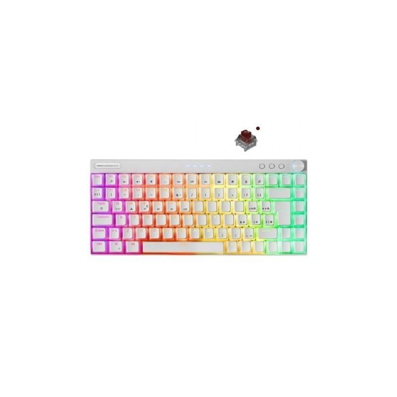 Teclado gaming mecánico hiditec gk400 argb - switch rojo