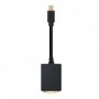 Conversor Nanocable 10.16.0202/ Mini DisplayPort Macho - VGA Hembra/ 15cm/ Negro
