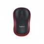 Ratón Inalámbrico Logitech M185/ Hasta 1000 DPI/ Rojo