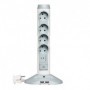 Regleta con Interruptor Legrand 694614/ 4 Tomas de corriente/ 2 USB/ Blanca
