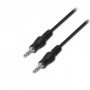 Cable Estéreo Aisens A128-0143/ Jack 3.5 Macho - Jack 3.5 Macho/ 3m/ Negro