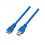 Cable USB 3.0 Aisens A105-0047/ USB Macho - MicroUSB Macho/ 1m/ Azul