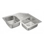 FREGADERO TEKA ANGULAR 2C 1E INOX