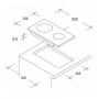 VITROCERAMICA DIGITAL CANDY CID30/1 2/FUEGOS INDUCCION 288X520X55