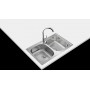 FREGADERO TEKA UNIVERSE 80TXP 2/CUBETAS INOXIDABLE