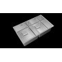 FREGADERO TEKA FLEXLINEA RS15 2/CUBETAS 740 INOXIDABLE
