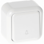 Pulsador Timbre  Ancient Blanco 6x6x3 Cm