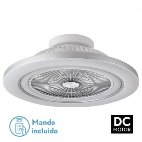 Ventilador de techo Bermeo Niquel con luces y mando a distancia