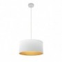 Colgante Anuska 1xe27 Blanco/blanco-oro Regx40x40 Cm