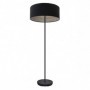 Pie Salon Tania 1xe27 Negro/negro-madera Gris 162x40x40 Cm