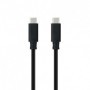 Cable USB 3.1 Nanocable 10.01.4102/ USB Tipo-C Macho - USB Tipo-C Macho/ 2m/ Negro