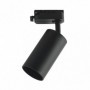 Foco Carril Voronia 1xgu10 Negro 18,4x7,4x6 Cm Orientable 360º