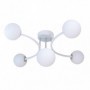 Lampara La Habana 5xg9 Blanco/cromo 48x46x22 Cm
