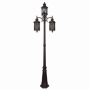 Farola Exterior Orquidea 3xe27 Negro/oro 235x81 Cm