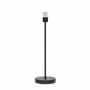 Arm.sobremesa Alto Cara 1xe27 Negro 47x13x13 Cm