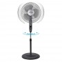 VENTILADOR PIE ORBEGOZO SF3347 50/WATIOS  NEGRO, BASE REDONDA C/TEMPORIZADOR.