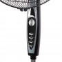 VENTILADOR PIE ORBEGOZO SF3347 50/WATIOS  NEGRO, BASE REDONDA C/TEMPORIZADOR.
