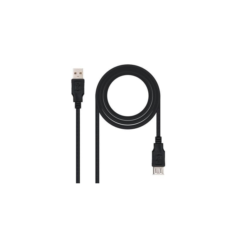 Cable Alargador USB 2.0 Vention VAS-A44-B300/ USB Macho - USB Hembra/ 3m/  Negro