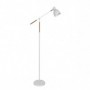 Pie De Salon Acople 1xe27 Blanco/haya Orientable 360º Articulable 137x25,5x55 Cm