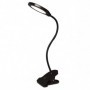 Flexo Ductil 7w 3000-4500-6000k Negro 595lm Dimable Flexible Y Orientable C/pinza 59x14x14cm