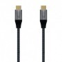 Cable USB 3.2 Tipo-C Aisens A107-0634 20GBPS 5A 100W/ USB Tipo-C Macho - USB Tipo-C Macho/ Hasta 100W/ 2500Mbps/ 2m/ Gris