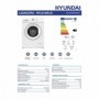 LAVADORA HYUNDAI HYL610BD 6/KG 1000/RPM MOTOR UNIVERSAL D BLANCO DISPLAY LED MANUAL LAVADO ANTI