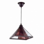 Colgante Farol Piramide Violeta 1xe27 Regx27