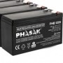 Batería Phasak PHB 1209 compatible con SAI/UPS PHASAK según especificaciones