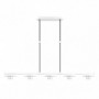 Lampara Ciudad Del Cabo 5l 30w 4000k  Blanco/plata Regx104x15 Cm 2400 Lm