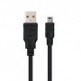 Cable USB 2.0 Nanocable 10.01.0405/ USB Macho - MiniUSB Macho/ 4.5m/ Negro