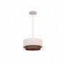 Colgante Doble 1l. Beis/marron Cilind REGX35X35
