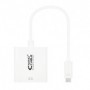 Conversor Nanocable 10.16.4103/ USB Tipo-C Macho - DVI-D (24+1) Hembra/ 15cm/ Blanco
