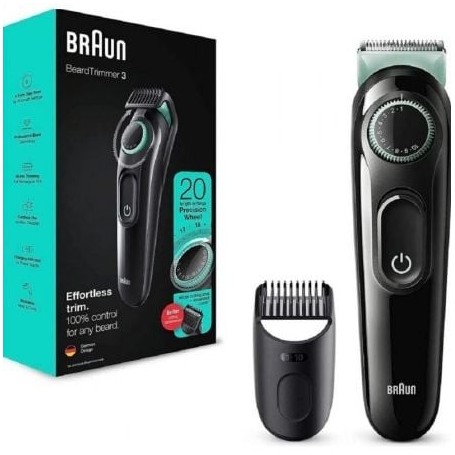 Cortabarbas Braun Beardtrimmer Series 3000 BT3323/ con Batería/