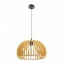 Colgante Cambara 1xe27 Madera Natural Regx35x35 Cm