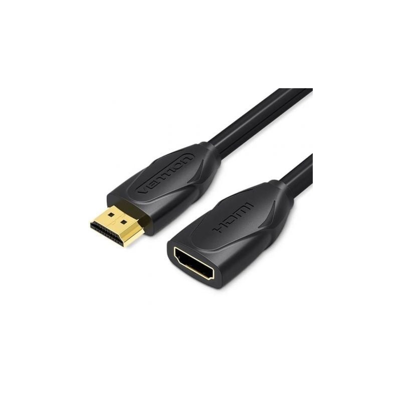Aisens Cable Alargador HDMI Macho/Hembra 1m Negro