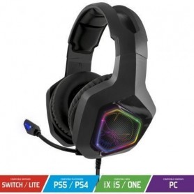 Soporte para Auriculares Spirit Of Gamer Sentinel/ 4 USB/ RGB