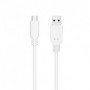 Cable USB 3.1 Nanocable 10.01.4001-L150-W/ USB Tipo-C Macho - USB Macho/ 1.5m/ Blanco