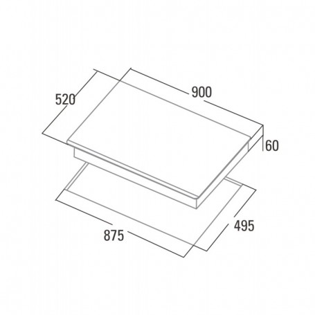 VITRO MXONDA MX-PI2612 2/INDUCCION (ANCASTRABLE Y PORTATIL)