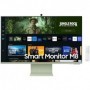 Smart Monitor Samsung M8 S32CM80GUU 32'/ 4K/ Smart TV/ Webcam/ Multimedia/ Regulable en altura/ Verde y Blanco