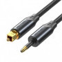 Cable de Audio de Fibra óptica Vention BKCBG/ 1.5m/ Negro