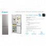 COMBI CANDY CCE4T620EX 200X60 NO FROST INOX WIFI
