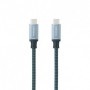 Cable USB 3.2 Nanocable 10.01.4103-COMB/ USB Tipo-C Macho - USB Tipo-C Macho/ Hasta 100W/ 20Gbps/ 3m/ Gris y Negro