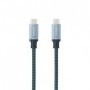 Cable USB 3.2 Tipo-C Nanocable 10.01.4103-COMB/ USB Tipo-C Macho - USB Tipo-C Macho/ Hasta 100W/ 20Gbps/ 3m/ Gris y Negro