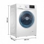 LAVADORA T.C.L FF1014WA0ES 10/KGS 1400/RPM VAPOR BLANCA CLASE A