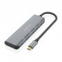 Hub USB Tipo-C Aisens A109-0763/ 2xUSB/ 2xUSB Tipo-C/ Gris