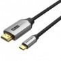 Cable Conversor HDMI 2.0 4K Vention CRBBH/ USB Tipo-C Macho - HDMI Macho/ 2m/ Negro