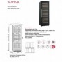 VINOTECA BOJ W-1770-B 160/BOTELLAS 177X70 LIBRE INSTALACION NEGRA